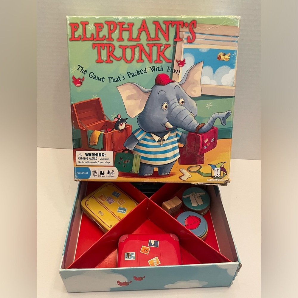 Elephant's Trunk Board Game Gamewright Childrens Rare Collectible Discontinued